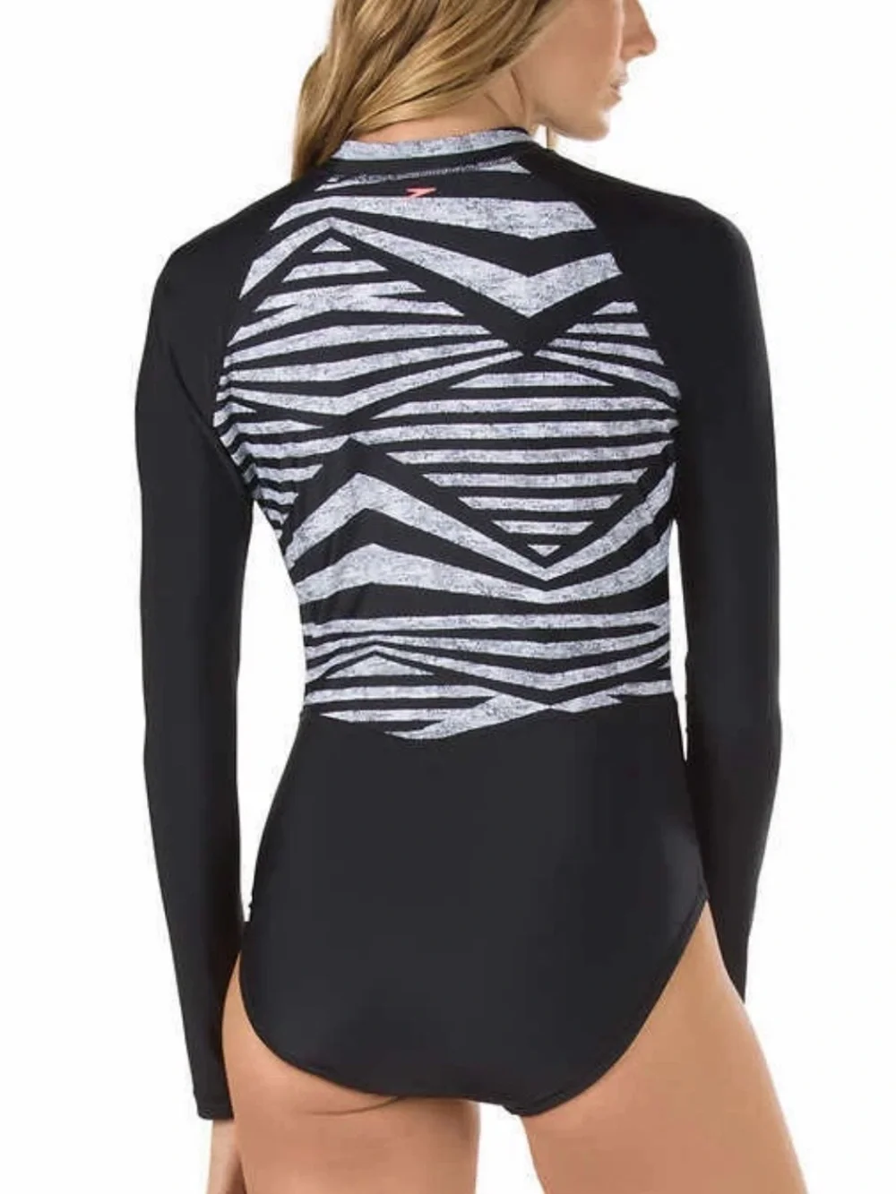 Speedo Women’s UV50+ Long Sleeve One Piece Paddle Suit Swimsuit M